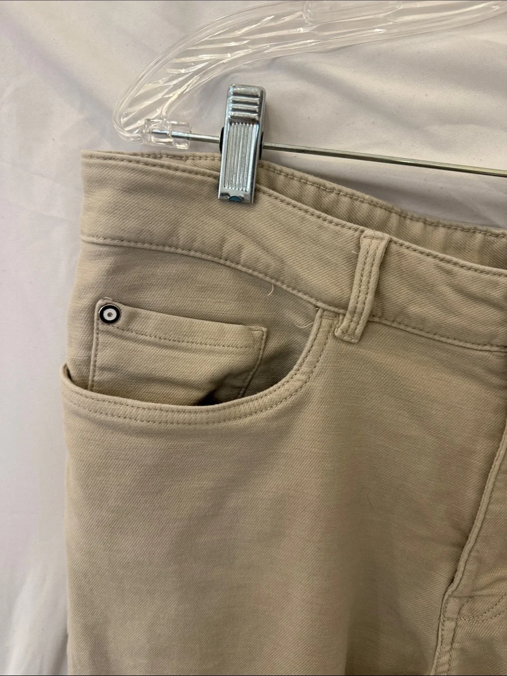 Ben Sherman Slim Fit Stretch Pants 34x32 Sand Khaki